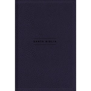 Nvi, Santa Biblia, Revisión 2022, Una Columna Con Referencias, Leathersoft, Navy, Palabras de Jesús En Rojo, Comfort Print - (Leather Bound) - 1 of 1