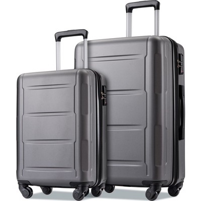 2 Piece Lightweight Suitcase Set ABS Luggage Set With TSA Lock & Expanable Spinner Wheels 20inch+24inch Set