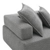 NicBex Couches for Living Room 56" Lounge Frame for Oversized Modular U-Shaped Sectional Sofa Boucle Floor Convertible Compressed Couch - 4 of 4