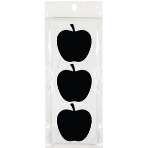 Wrapables Set of 30 Chalkboard Labels / Chalkboard Stickers - 2.6" x 2.5" Apple - 1 of 4