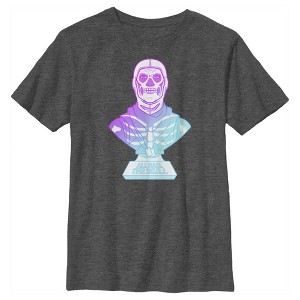 Boy's Fortnite Skull Trooper All Hail Glow T-Shirt - 1 of 4