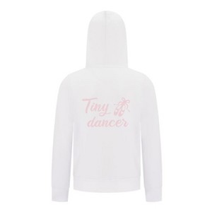 Everyday Kids Ballerina Tiny Dancer Girls Zip Up Hoodie – Pink Ballet Slippers Sweatshirt - 1 of 4