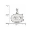 Black Bow Jewelry 10k White Gold Montreal Canadiens NHL Small Pendant - 2 of 3