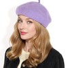 Anna-Kaci Women'sClassic Wool Beret Hat with Adjustable Inner Band and Timeless Parisian Style - 3 of 4