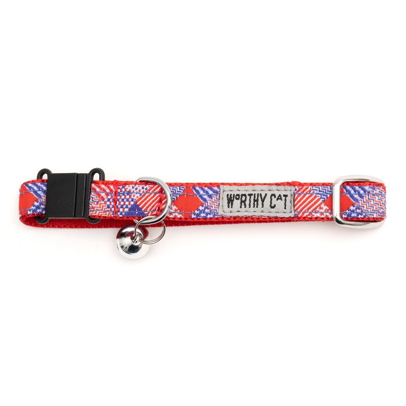 The Worthy Dog Americana Breakaway Adjustable Cat Collar, 3 of 4