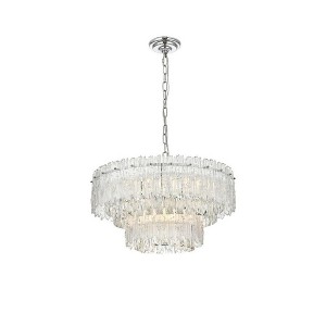 Elegant Lighting Emilia 6 - Light Pendant in  Chrome - 1 of 4