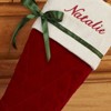 FIONECA Winter Classic Personalized Quilted Stocking w/Bow - 2 of 3