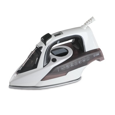 Commercial Care Steam Iron, 1200 Watts Steamer For Clothes, Self-cleaning  Portable Iron, 7.77 Oz. Tank, Red : Target