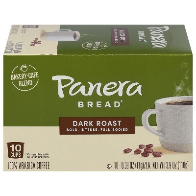 Panera Bread Coffee Dark Roast Single Serve - Case of 6 - 10 ea