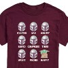 Men's - Star Wars - The Mandalorian Mandalorian Moods Short Sleeve Graphic T-Shirt - 2 of 4