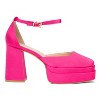 Fashion To Figure Women's Martine Block Heels - Wide Width - 9, PINK - 2 of 4