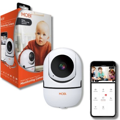 MobiCam HDX Pan & Tilt Smart HD WiFi Video Baby Monitor -Monitoring System - WiFi Camera with 2-way Audio