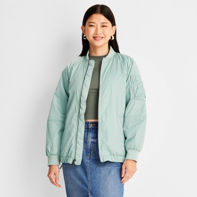 Black bomber jacket target sale