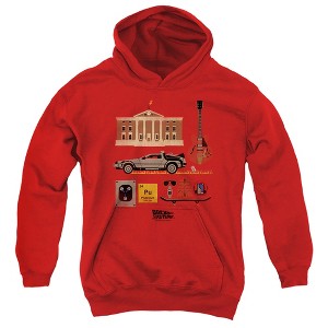 Boys’ Back To The Future Items Hooded Sweatshirt - 1 of 4