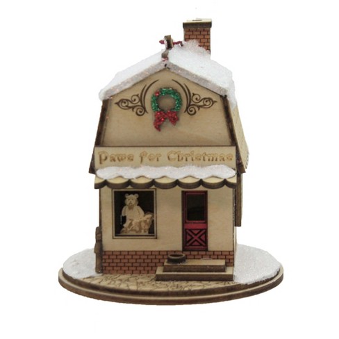 Ginger Cottages 4.0" Paws For Christmas Pet Shop Wreath Teddy Bear  -  Tree Ornaments - image 1 of 3
