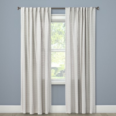84"x54" Light Filtering Curtain Panel Honeycomb Gray - Threshold™