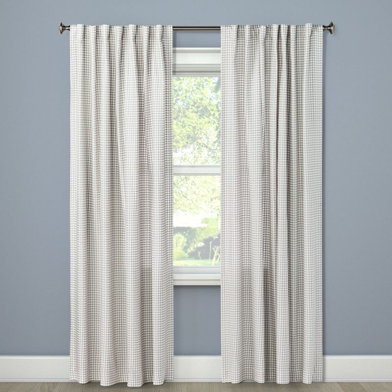 54&#34;x84&#34; Light Filtering Honeycomb Curtain Panel Gray - Threshold&#8482;, 1 of 6