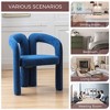 Grungis 25.2" Wide Velvet Accent Chair with Sturdy Frame,Barrel Chair with  Curved Backrest,Accent Chair for Reading Room,Office,2pc - 4 of 4