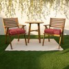 2pc Canvas Tufted Outdoor Bench Cushion Set - Sorra Home - 2 of 3