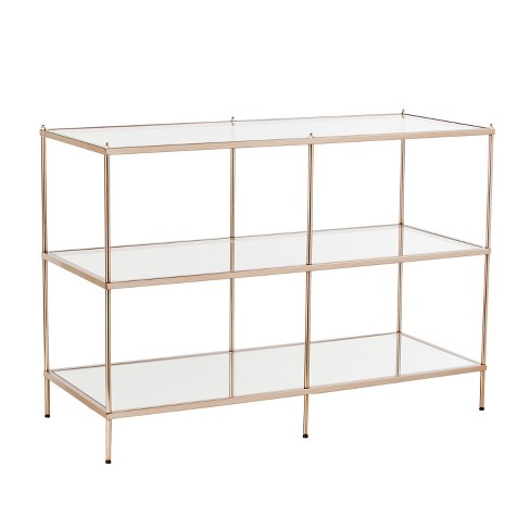 Glass console best sale table target