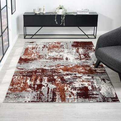 Luxe Weavers Modern Abstract Distressed Area Rug