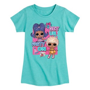 Girls' - LOL Surprise! - Get UR Party On Fitted Short Sleeve Graphic T-Shirt - 1 of 4