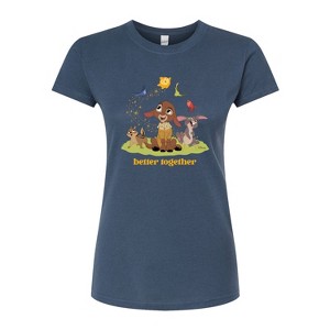 Women's - Disney - Better Together Valentino Fitted Graphic T-Shirt - 1 of 3