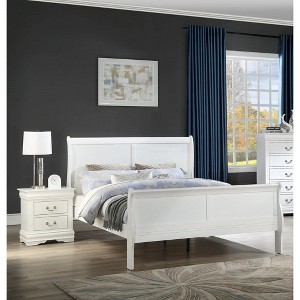 NicBex Traditional Wood Twin/Full/Queen/King Platform Bed Frame with Headboard and Footboard,Elegant Sleigh Design,Box Spring Needed,Easy Assembly - 1 of 4