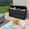 vidaXL Patio Storage Box Black 46.1"x17.7"x22" - 2 of 4