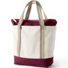 Lands' End Zip Top Canvas Tote Bag - 4 of 4