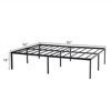 Karl Home Black Metal Frame Platform Bed Queen Size 18inch Height - 2 of 4