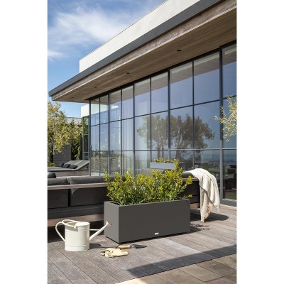 Modern Veradek Long Box 38" Gray Plastic Planter