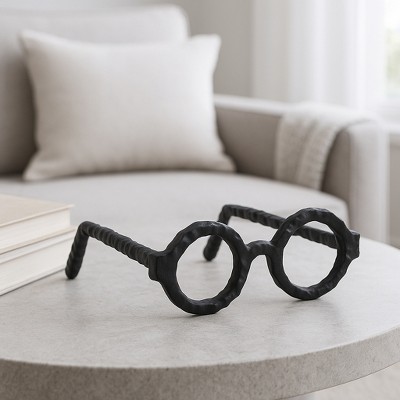 Sagebrook Home Abstract Glasses Aluminum Sculpture Decoration