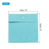 Unique Bargains Velvet Snap Button Dense Stitches Jewelry Bag 2 Pcs - 2 of 4