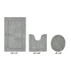 Lux Premium 100% Cotton  Ultra-Soft Tufted Solid Reversible 3 Piece Bath Rug Set, Water-Absorbent, Durable, Machine Washable Bathroom Rug - 2 of 4