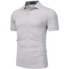 Collared Shirts for Men,Quick Dry Short-Sleeve Polo, Golf Polo Shirt Moisture Wicking Plain Tshirts - 2 of 4