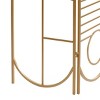Modern Metal Room Divider Screen Gold - Olivia & May: Iron Frame, No Assembly, 3-Panel Design - 3 of 4