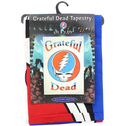 JUST FUNKY Grateful Dead Steal Your Face Logo White 60x90 Tapestry