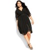 Women's Plus Size Love Affair Dress - black | CITY CHIC - 2 of 4