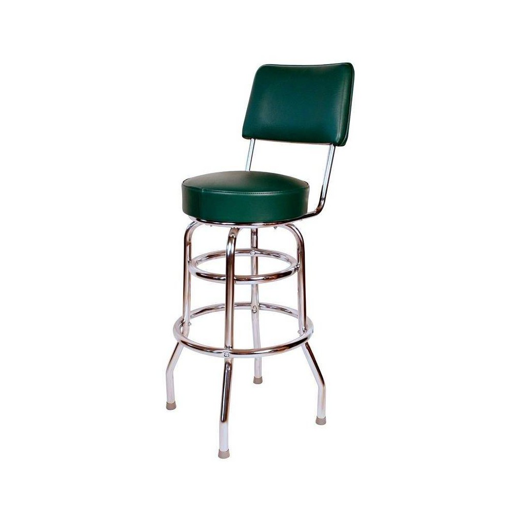 Photos - Chair 30" Floridian Back Rest Swivel Barstool Green - Richardson Seating