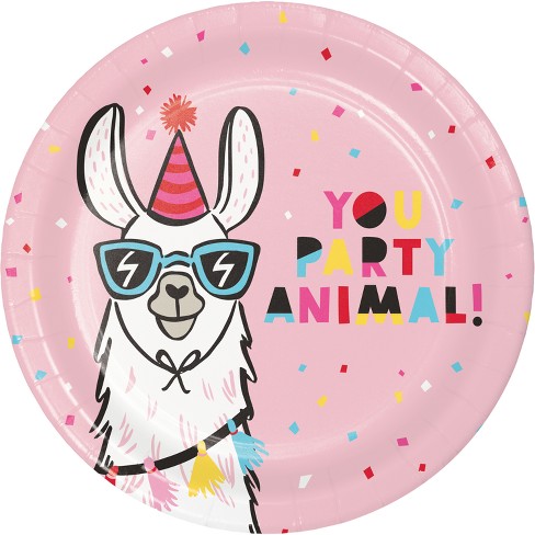 10ct Llama Dinner Plate Spritz Target