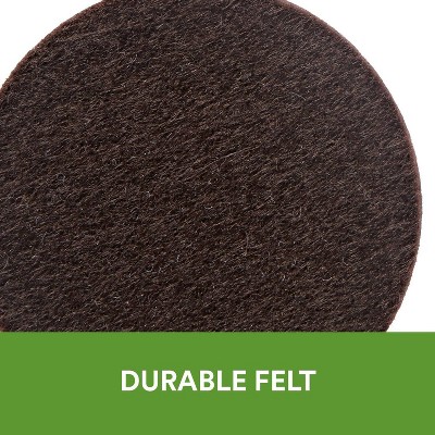 Brown Adhesive Felt Floor Protector Strips, 6-Pack