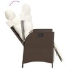 vidaXL Patio Dining Set with Cushions Brown Poly Rattan - Choose Size, Model & Number of Items - 4 of 4