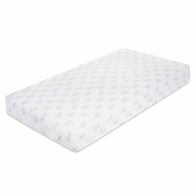 Gray Safari Elephant Print Cotton Muslin Crib Sheet