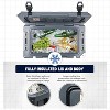 MaseiKar 25/30/35/40 Quart Rotomolded Cooler - 100+ Hrs Ice Retention, UV Resistant, 310LB Capacity, Leakproof for Camping, Beach, Tailgating - 3 of 4