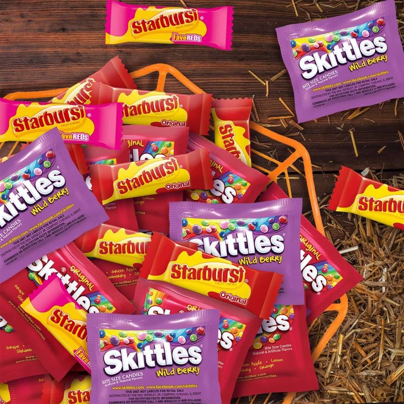 Skittles &#38; Starburst Fun Size Variety Pack - 104.4oz, 3 of 5