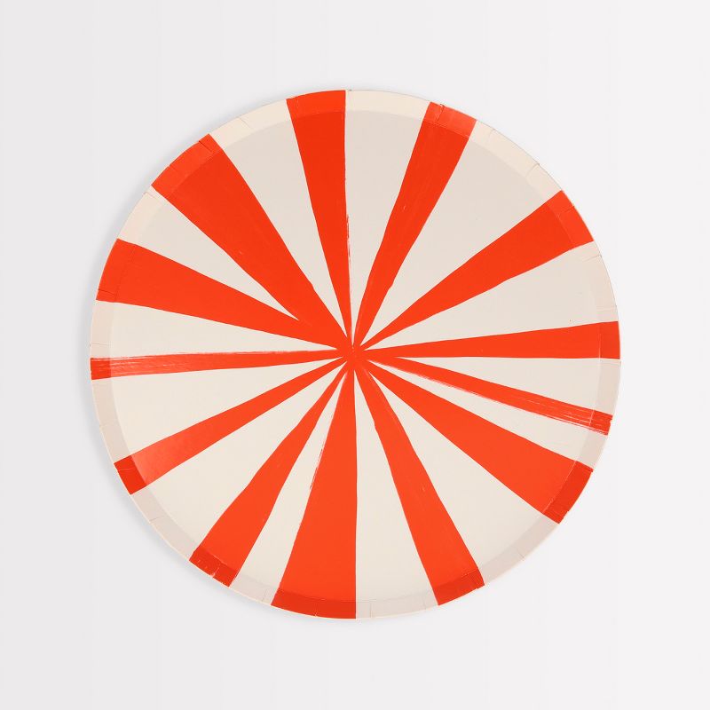 Meri Meri Red Stripe Side Plates (Pack of 8), 1 of 4