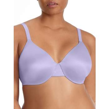 Bali Double Support Cotton Wire-Free Bra 38C, Tinted Lavender at   Women's Clothing store