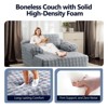 Karl Home |Upholstered Velvet Boneless Couch Sleeper Sofa Bed - 3 of 4