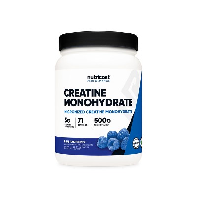 Nutricost Creatine Monohydrate Powder Blue Raspberry (500 Grams) : Target